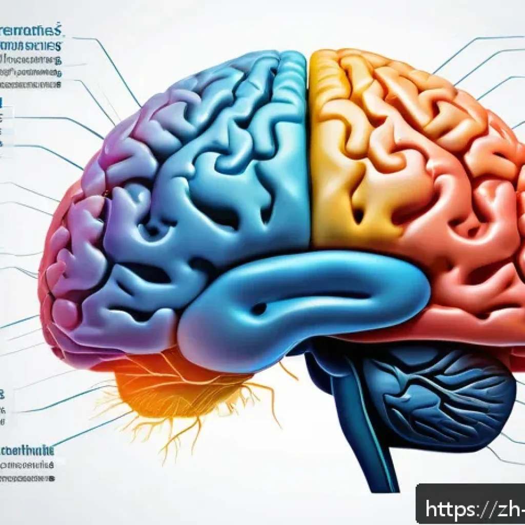 마약 중독과 뇌 재활 훈련 - A highly detailed scientific illustration of human brain neuroplasticity focused on addiction mechan...